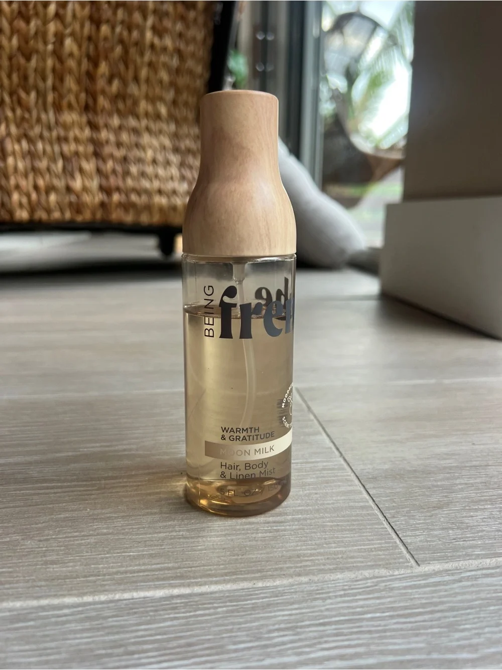 Warmth & Gratitude Moon Milk Hair, Body & Linen Mist — Natural Wood Cap